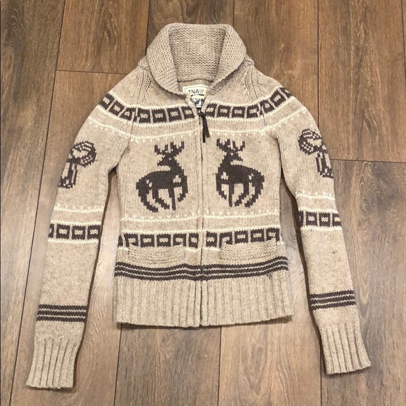 Aritzia TNA Lambswool Sea to Sky Sweater Size XS - Picture 2 of 12